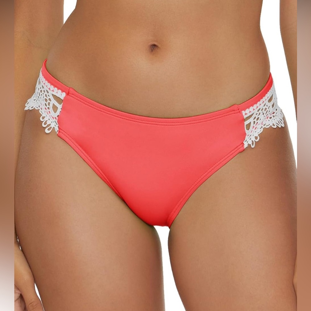 BCA by Rebecca Virtue Lace Trim Halter Bikini Top & Bottoms - Picture 10 of 12